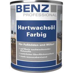 Huile-cire dure teinté BENZ PROFESSIONAL plusieurs couleurs, pour sols et meubles