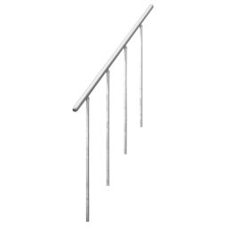 Rampe pour escalier éxtérieur droit DOLLE Gardentop Main courante aluminium, tige de la rampe en acier galvanisé