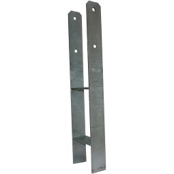 Ancrage de poteau Wellker en forme de H pour la fixation de poteaux différentes tailles, épaisseur 5 mm