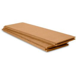 Plaque d'isolation intérieure STEICOinternal en fibres de bois 1200 x 380 mm avec profil rainure et languette, pour l'isolation intérieure des murs extérieurs.