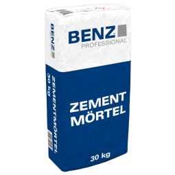 BENZ PROFESSIONAL Mortier de ciment Polyvalent et très facile à appliquer, résistant à l'humidité et au gel, sac de 30 kg