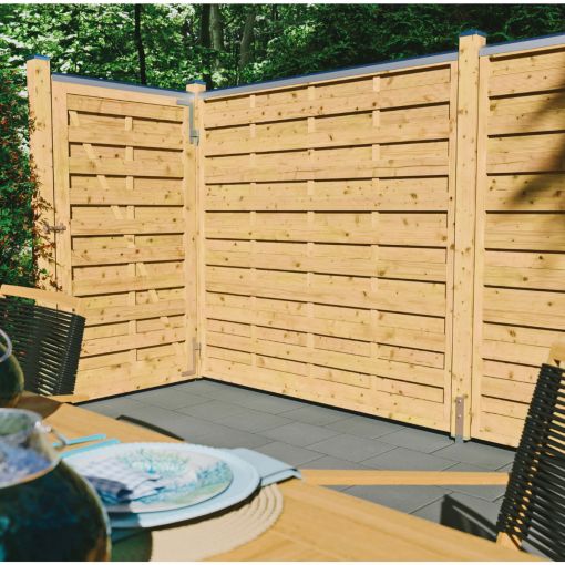 Clôture en bois T&J Maxi-Massive 2