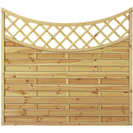 Clôture pare-vue arc treillis T&J 2
