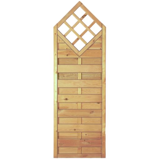 Clôture pare-vue bois T&J Gotik 2