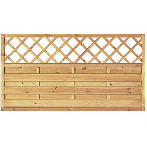 Clôture jardin Maxi-Massiv avec treillis 2