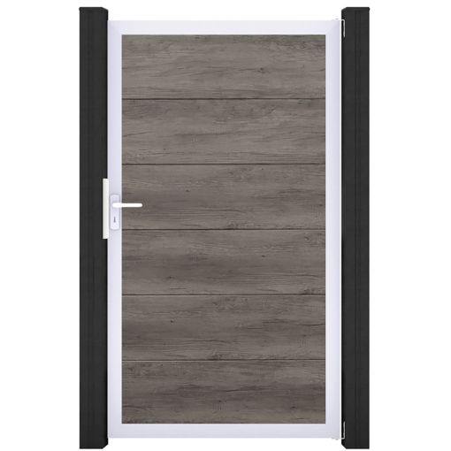 Portail simple GroJa BasicLine PVC 2