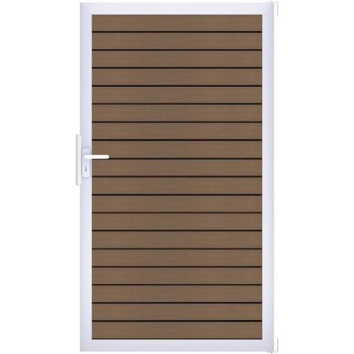 Portail simple clôture à lames 2