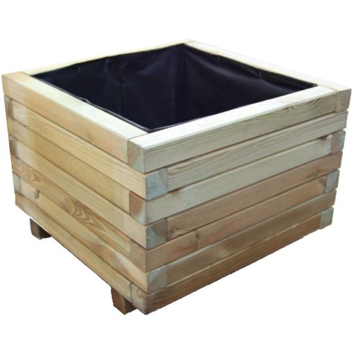 Bac à plantes carré en 2