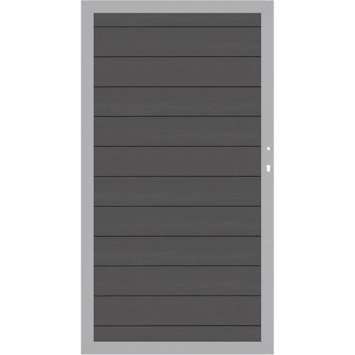 Portail panneau brise-vue bois composite, 2