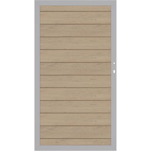 Portail panneau brise-vue bois composite, 2