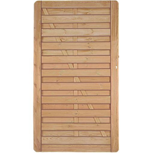 Portail clôture pare-vue en bois 2