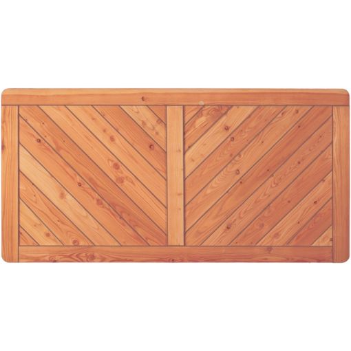 Clôture jardin ESBJERG bois mélèze 2