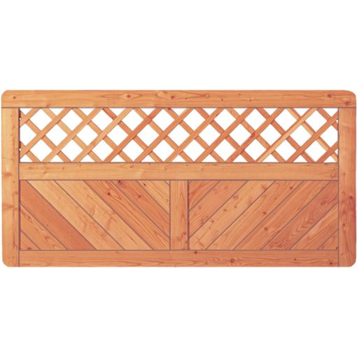 Clôture jardin SKAGEN avec treillis 2