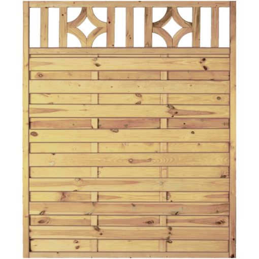 Clôture brise-vue à lames avec 2