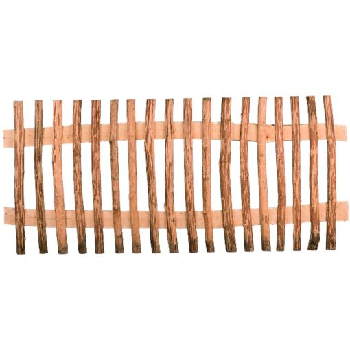 Clôture à piquets en noisetier 2