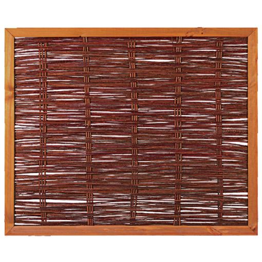 Clôture brise-vue en osier tressé 2