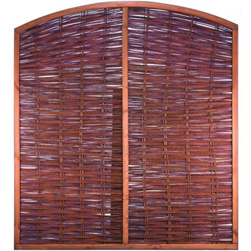 Clôture brise-vue en osier tressé 2