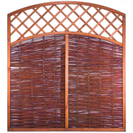 Clôture brise-vue en osier tressé 2