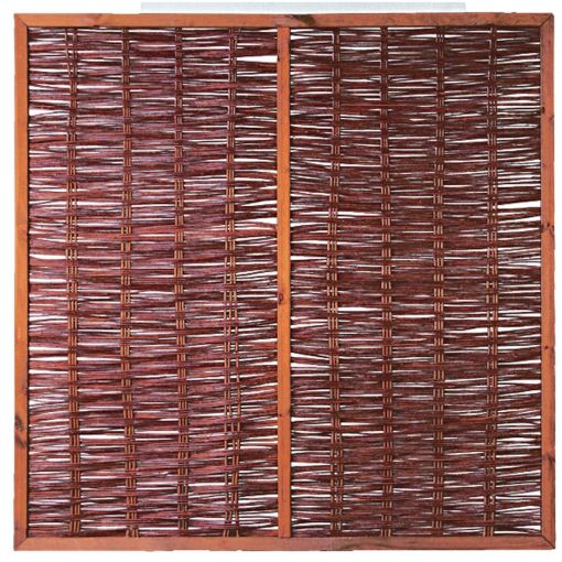 Clôture brise-vue en osier tressé 2