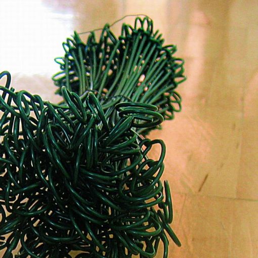 Fil de liage vert revêtue 2