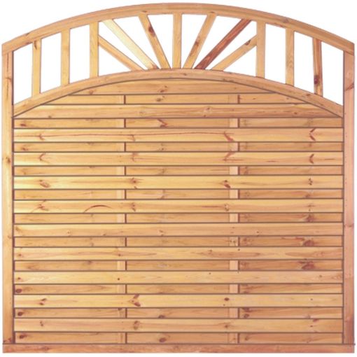 Clôture brise-vue à lames avec 2