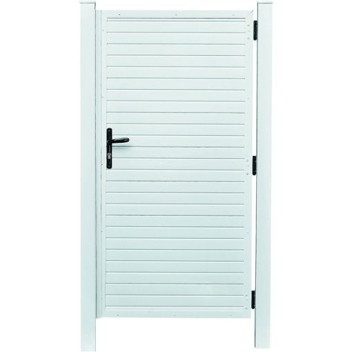 Portillon clôture de jardin blanc 2