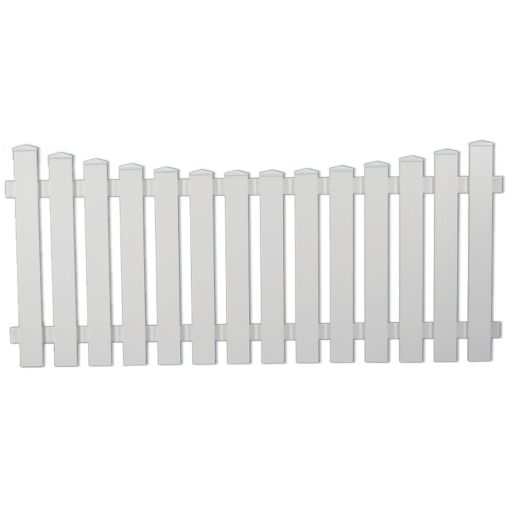 Clôture de jardin avant blanche 2