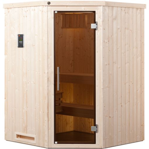 Sauna d'angle weka KIRUNA avec 2