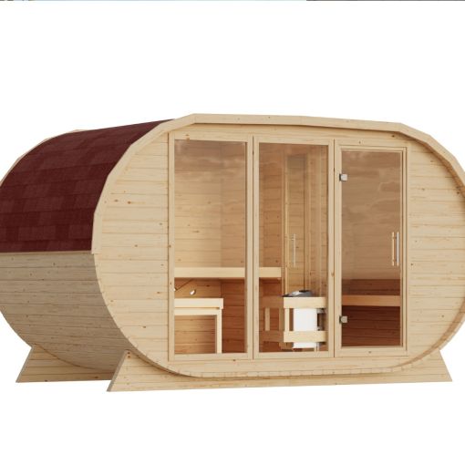 Karibu Woodfeeling Sauna tonneau large 2