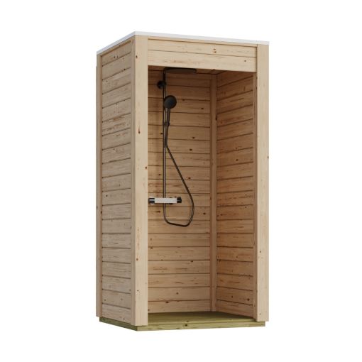 Karibu Douche d'extérieur bois non 2
