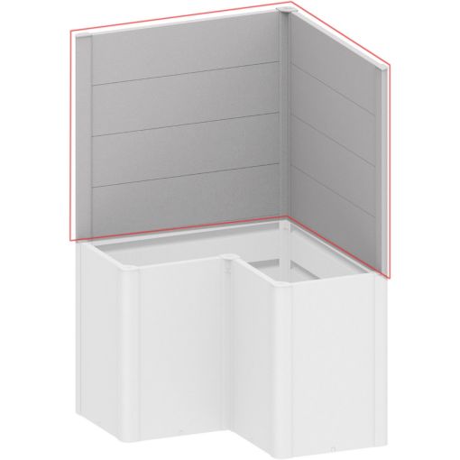 Brise-vue potager en forme de 2