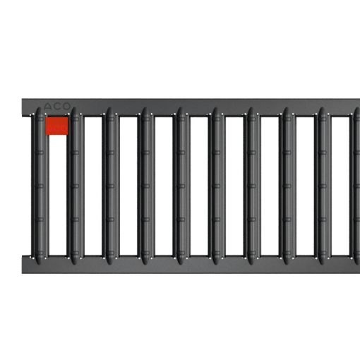 Grille caniveau acier galvanisé anthracite 2