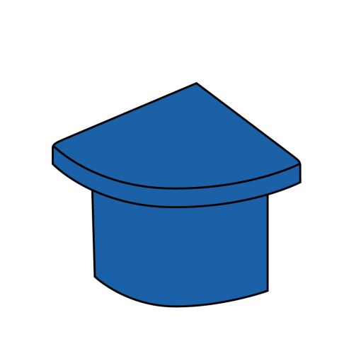 BLANKE Capuchon plat pour profilé 2
