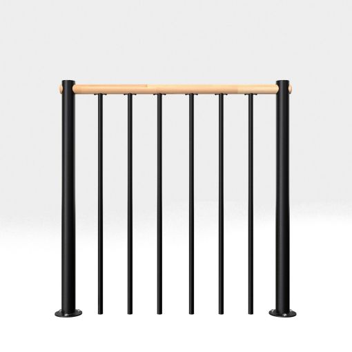 Minka balustrade noire avec barres 2