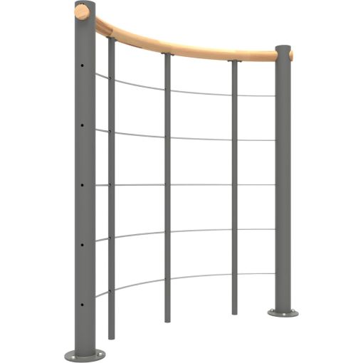 Minka balustrade grise avec câbles 2