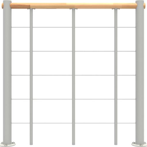 Minka balustrade blanche avec câbles 2