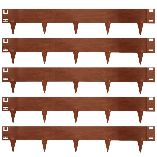 Wellker Rasenkante Metall Cortenstahl Rost 2