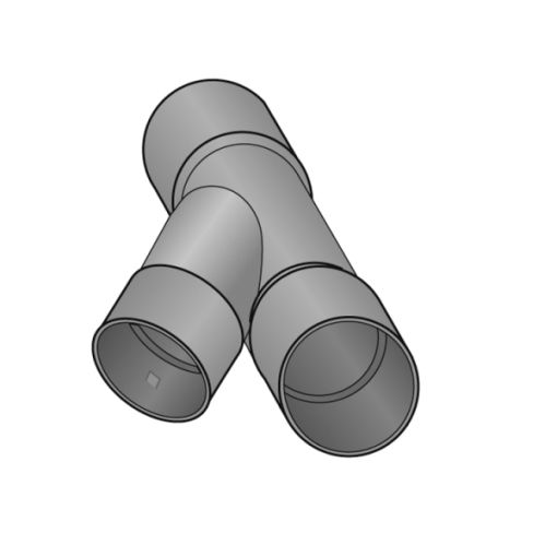 Tube de drainage Pièce inclinée 2