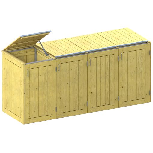 Binto cache poubelle pour 4 2