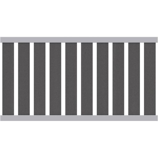 Clôture jardin RAJA WPC ALU 2