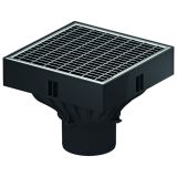 Siphon de cour ACO Self XtraPoint, grille galvanisée