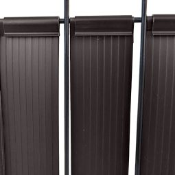 Bandes occultantes verticales brunes avec 4
