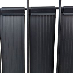 Bandes brise-vue verticales anthracite avec 4