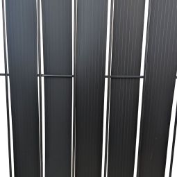 Bandes brise-vue verticales anthracite avec 3