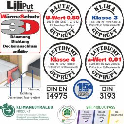 Escalier escamotable pliable en ciseaux 6