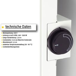 Radiateur infrarouge Jollytherm avec verre 3