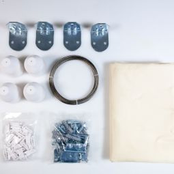 Windhager Voile d'ombrage Set blanc 7