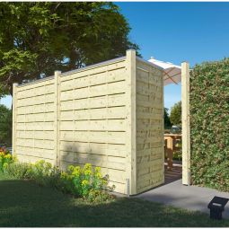 Clôture en bois T&J Maxi-Massive 4