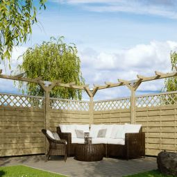 Clôture en bois T&J Maxi-Massiv-Ranki 4