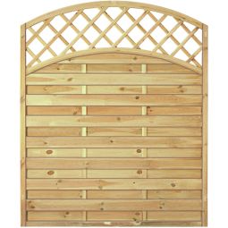 Clôture pare-vue arc treillis T&J 4